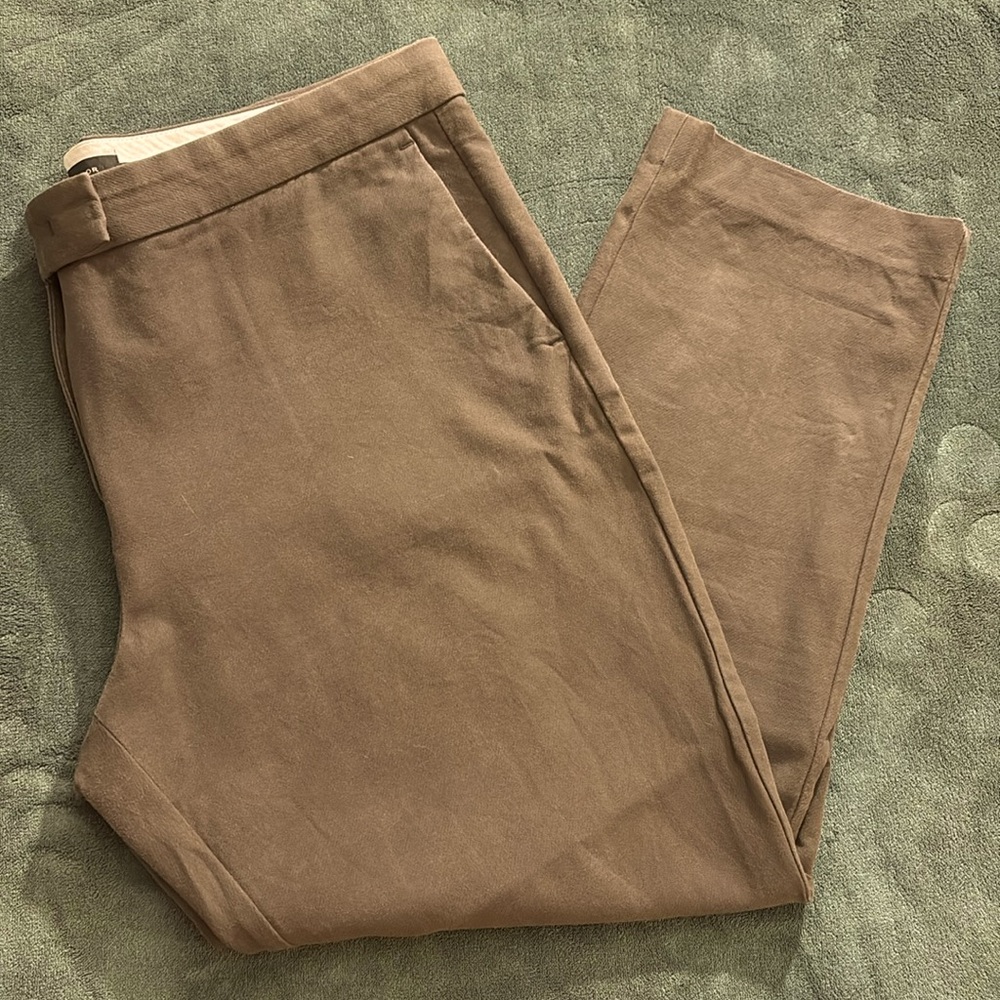 Ann Taylor dress pant, ankle, size 14 dark green